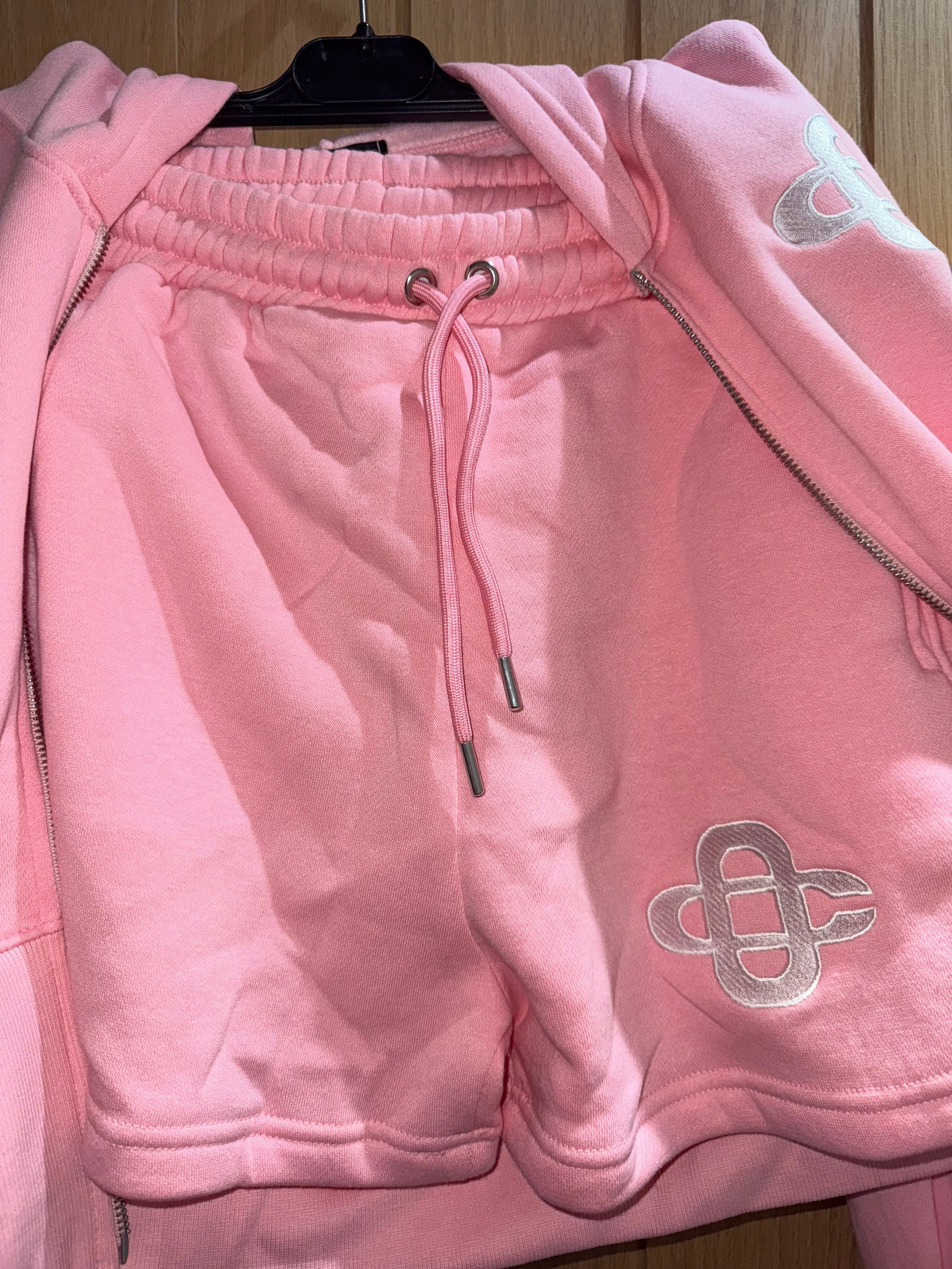 Zip up short set