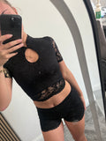 Laced short set