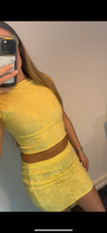 Yellow skirt set