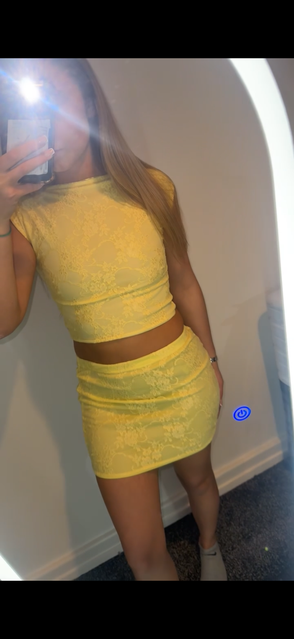 Yellow skirt set